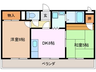 ピースフル藤の物件間取画像